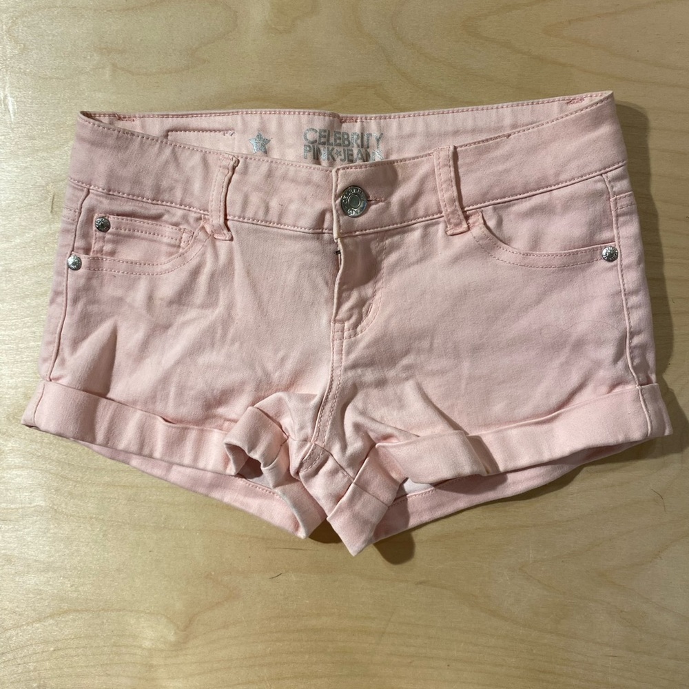 Celebrity Pink Light Pink Jean Shorts 3 (ET)